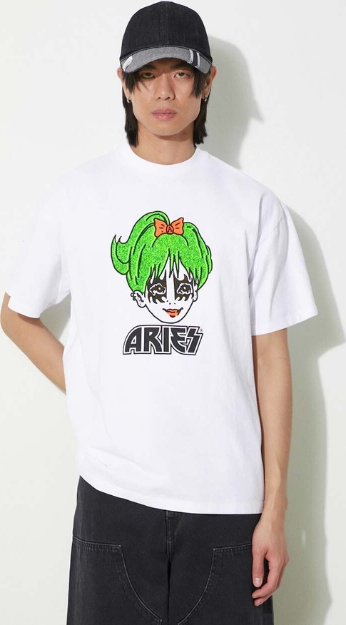 T-shirt Aries z nadrukiem w młodzieżowym stylu