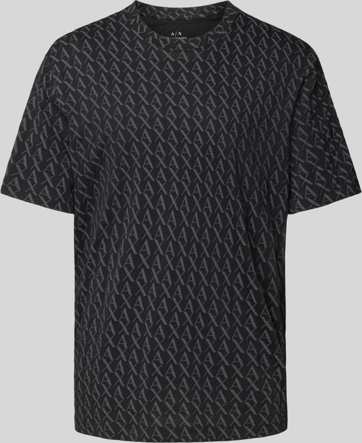 T-shirt Armani Exchange w młodzieżowym stylu z nadrukiem z krótkim rękawem