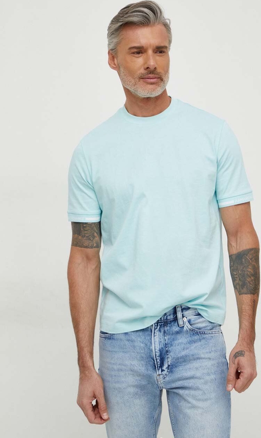T-shirt Armani Exchange w stylu casual z krótkim rękawem z bawełny