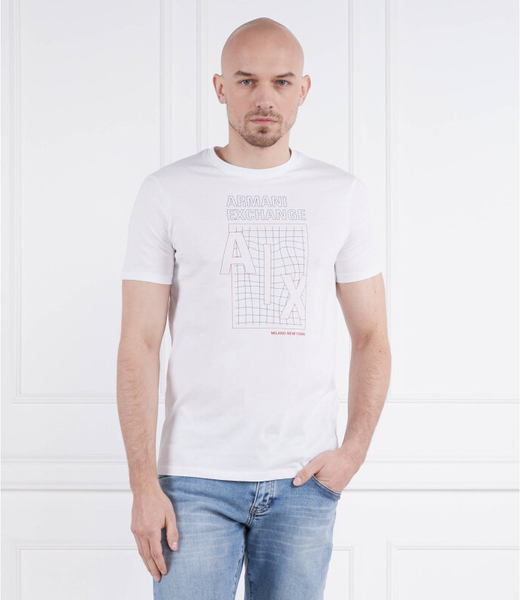 T-shirt Armani Exchange z bawełny z krótkim rękawem