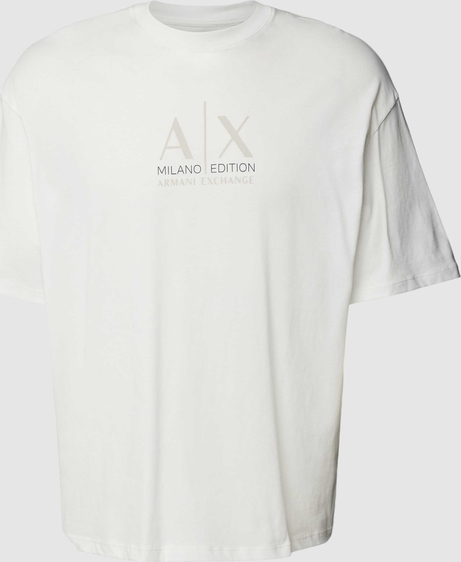 T-shirt Armani Exchange z bawełny z nadrukiem