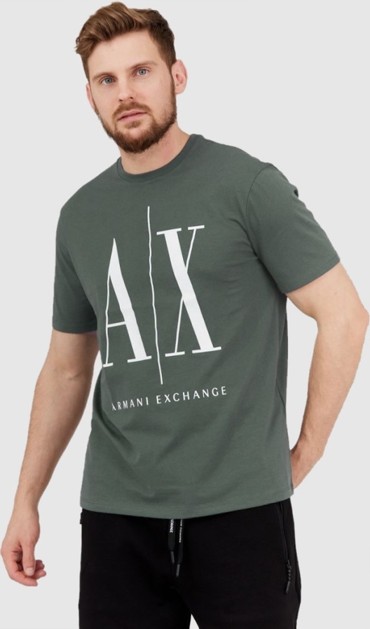 T-shirt Armani Exchange z krótkim rękawem w młodzieżowym stylu