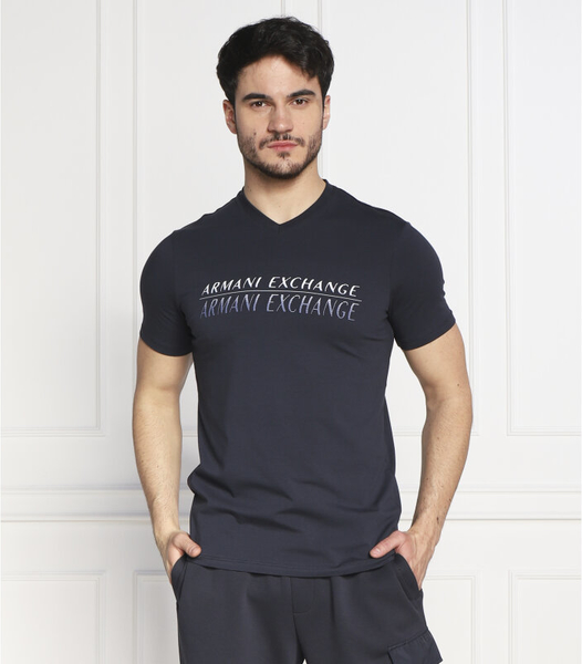 T-shirt Armani Exchange z krótkim rękawem z bawełny
