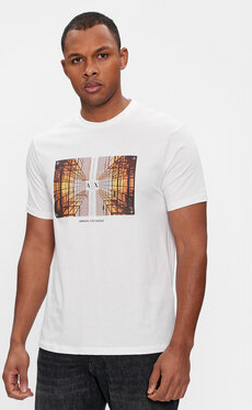 T-shirt Armani Exchange z krótkim rękawem z nadrukiem