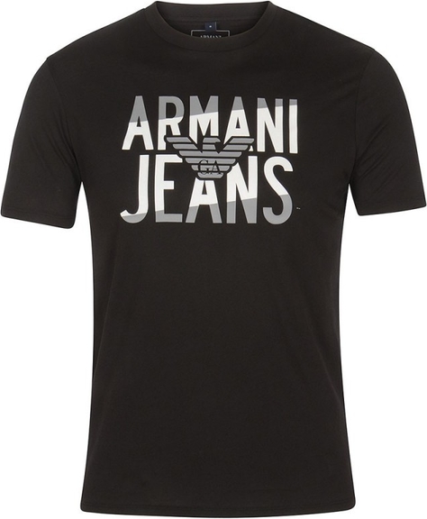 T-shirt Armani Jeans z bawełny z krótkim rękawem