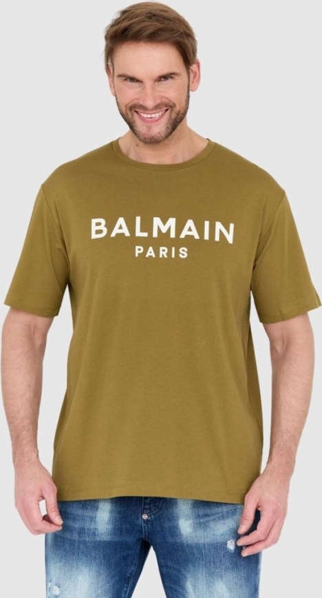 T-shirt Balmain z krótkim rękawem w młodzieżowym stylu