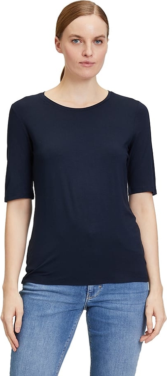 T-shirt Betty Barclay z krótkim rękawem w stylu casual z okrągłym dekoltem