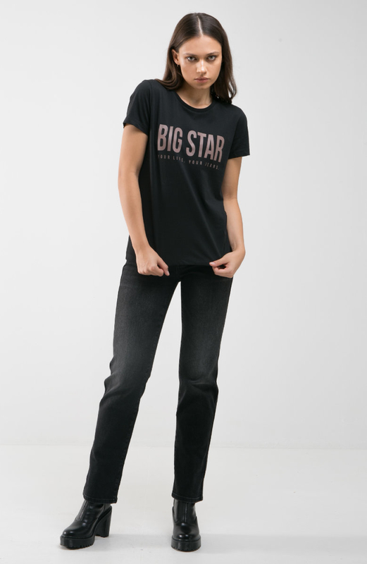 T-shirt Big Star w stylu casual z dzianiny