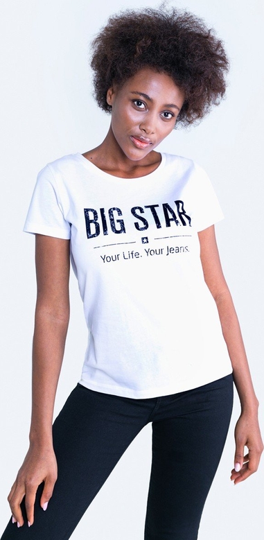 T-shirt Big Star z krótkim rękawem z dzianiny