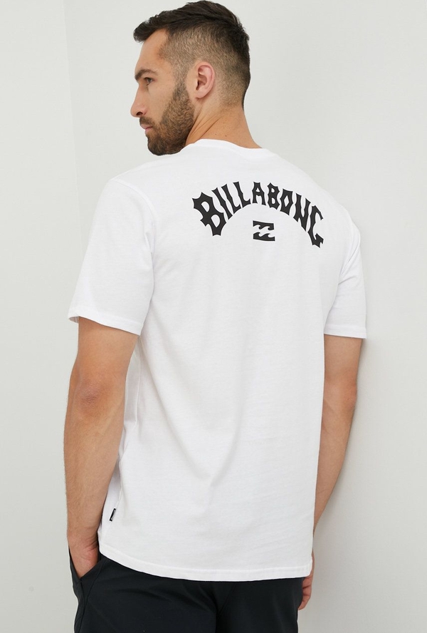T-shirt Billabong w młodzieżowym stylu z nadrukiem z bawełny