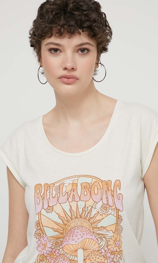 T-shirt Billabong w młodzieżowym stylu z okrągłym dekoltem