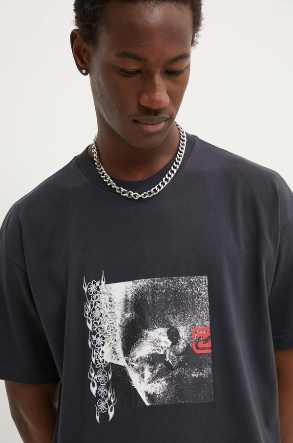 T-shirt Billabong z nadrukiem w młodzieżowym stylu z bawełny