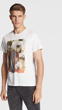 T-shirt Blend z krótkim rękawem w młodzieżowym stylu z nadrukiem