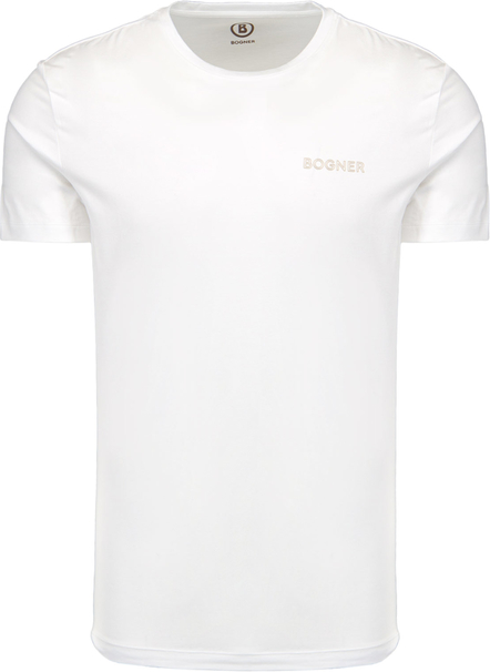 T-shirt Bogner z bawełny z krótkim rękawem