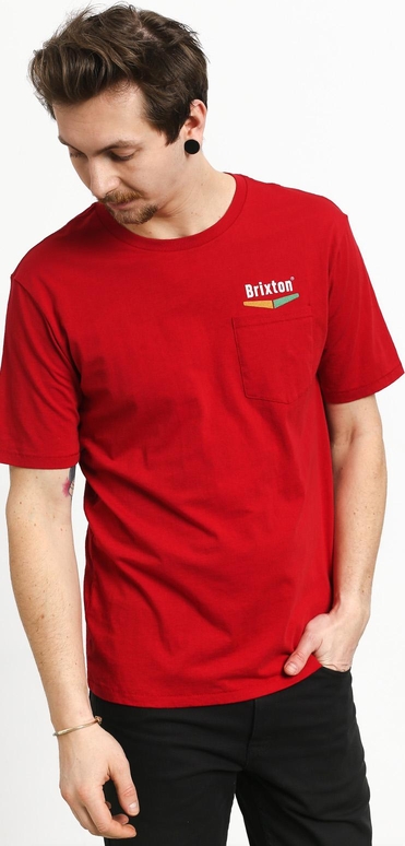 T-shirt Brixton z bawełny z krótkim rękawem