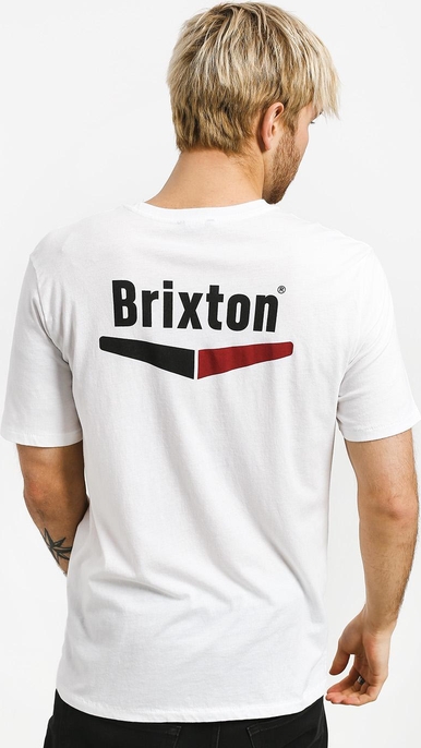 T-shirt Brixton z krótkim rękawem z bawełny