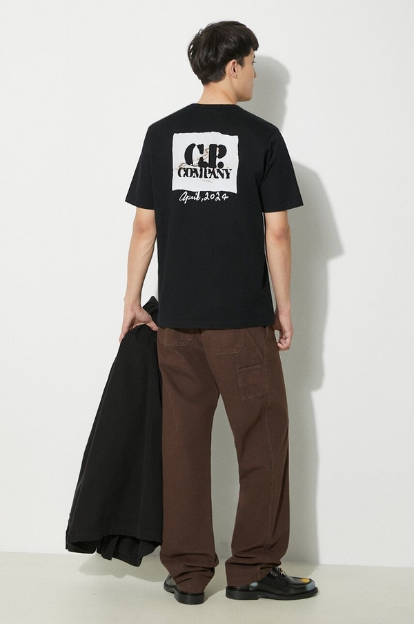 T-shirt C.P. Company z nadrukiem w młodzieżowym stylu
