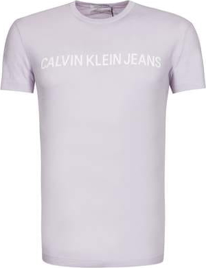 T-shirt Calvin Klein w młodzieżowym stylu z dżerseju