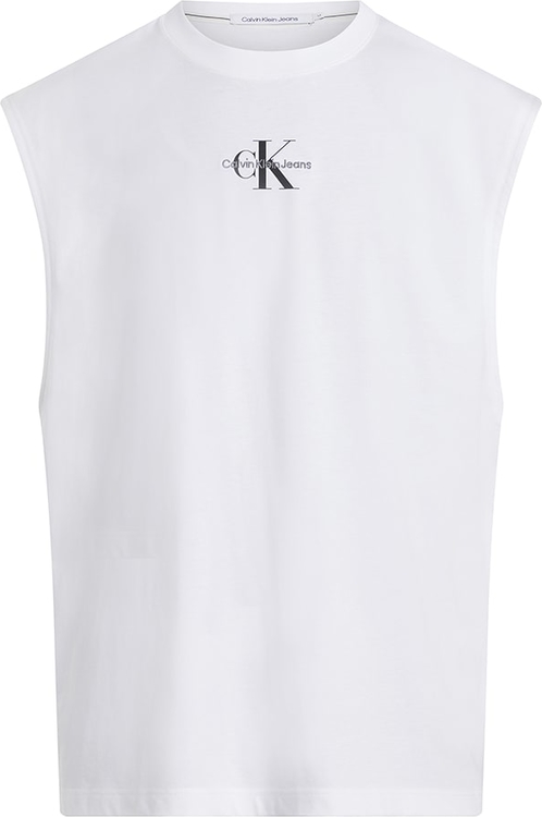 T-shirt Calvin Klein w stylu casual z krótkim rękawem z bawełny