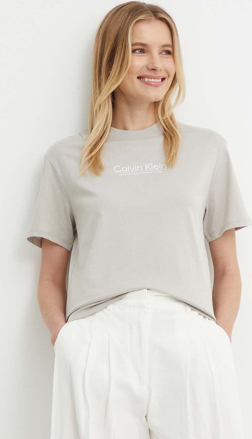 T-shirt Calvin Klein z bawełny w stylu casual