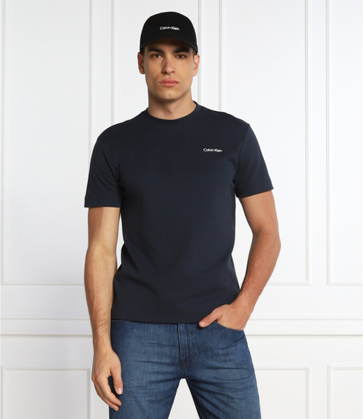 T-shirt Calvin Klein z bawełny z krótkim rękawem w stylu casual