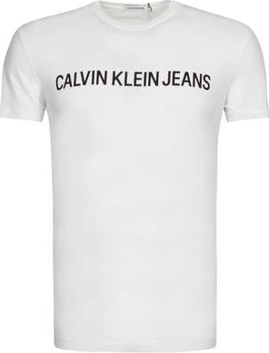 T-shirt Calvin Klein z dżerseju z krótkim rękawem