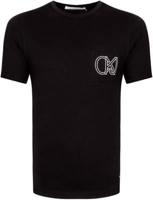 T-shirt Calvin Klein z dżerseju z nadrukiem