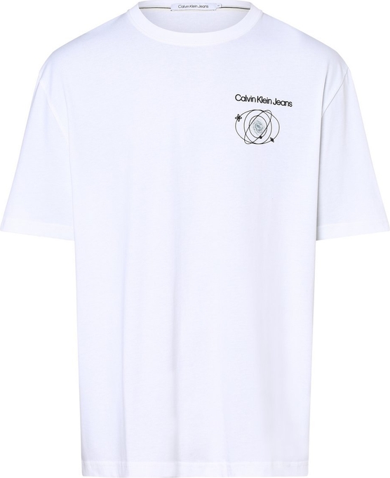 T-shirt Calvin Klein z nadrukiem w stylu casual z bawełny