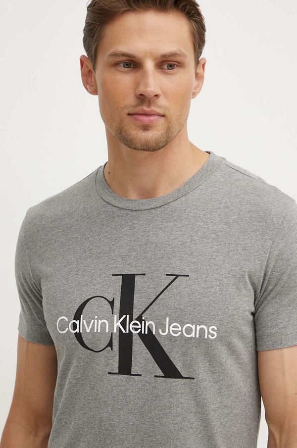 T-shirt Calvin Klein z nadrukiem z krótkim rękawem