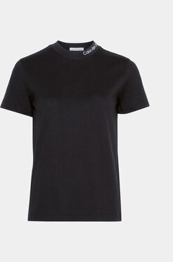T-shirt Calvin Klein z okrągłym dekoltem z krótkim rękawem w stylu casual