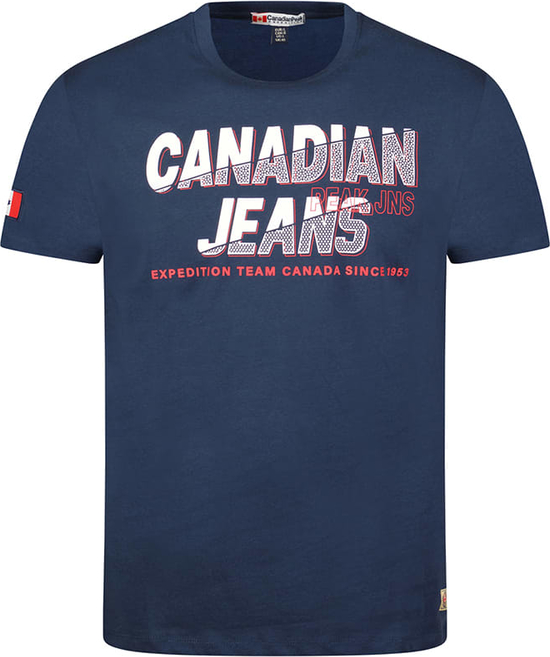 T-shirt Canadian Peak w młodzieżowym stylu z krótkim rękawem z bawełny