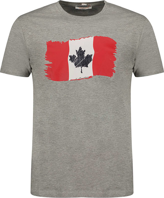 T-shirt Canadian Peak z nadrukiem z krótkim rękawem