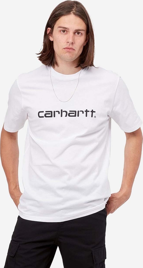 T-shirt Carhartt WIP w młodzieżowym stylu z bawełny z nadrukiem