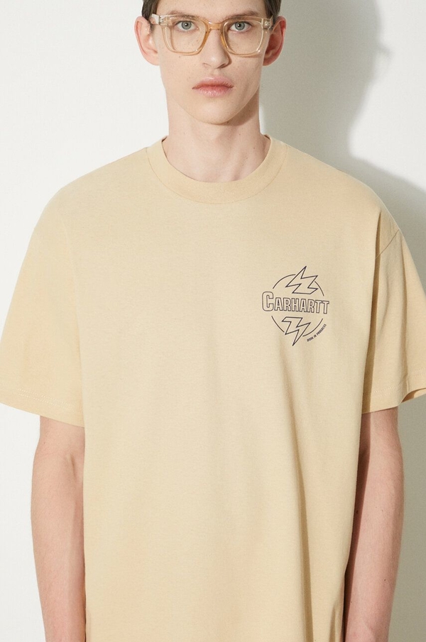 T-shirt Carhartt WIP z bawełny w młodzieżowym stylu z nadrukiem