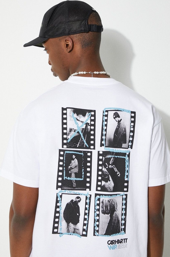 T-shirt Carhartt WIP z nadrukiem w młodzieżowym stylu
