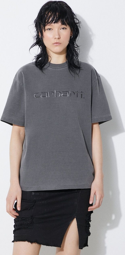 T-shirt Carhartt WIP z okrągłym dekoltem w młodzieżowym stylu z krótkim rękawem