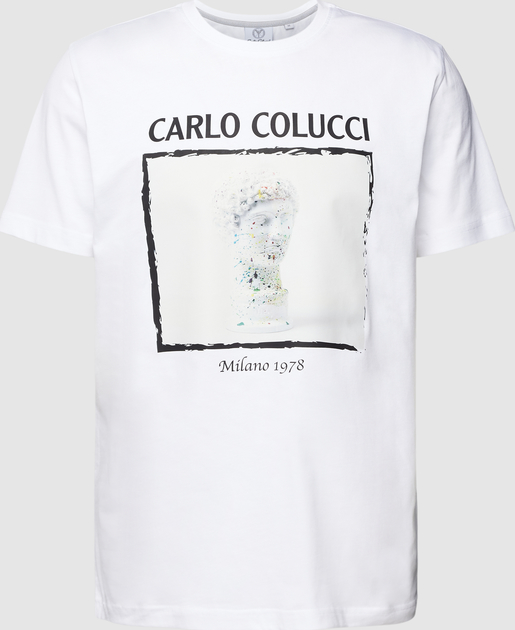 T-shirt Carlo Colucci z krótkim rękawem w młodzieżowym stylu