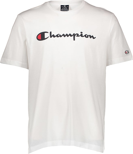 T-shirt Champion z bawełny z krótkim rękawem w sportowym stylu