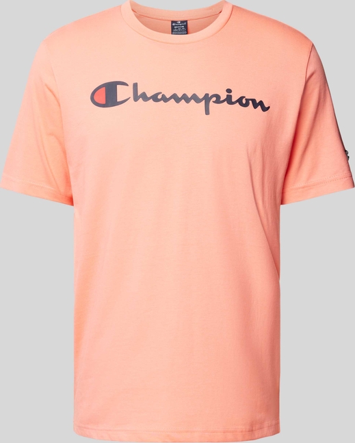 T-shirt Champion z bawełny z nadrukiem