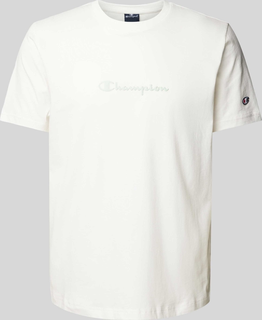 T-shirt Champion z nadrukiem z krótkim rękawem z bawełny
