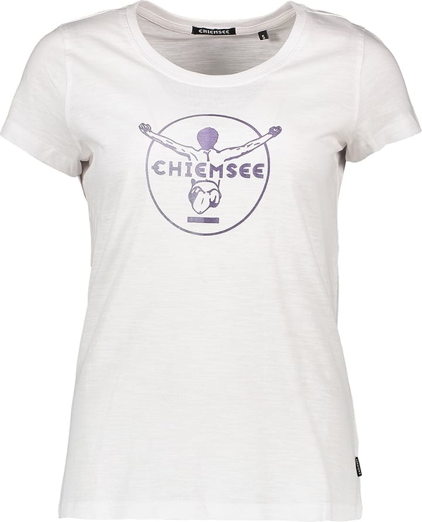 T-shirt Chiemsee z bawełny z krótkim rękawem w młodzieżowym stylu