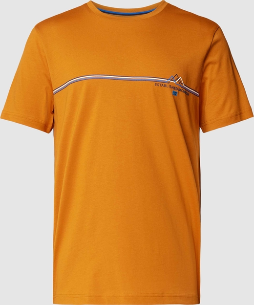 T-shirt Christian Berg z bawełny z krótkim rękawem