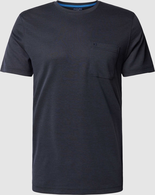 T-shirt Christian Berg z bawełny z krótkim rękawem w stylu casual