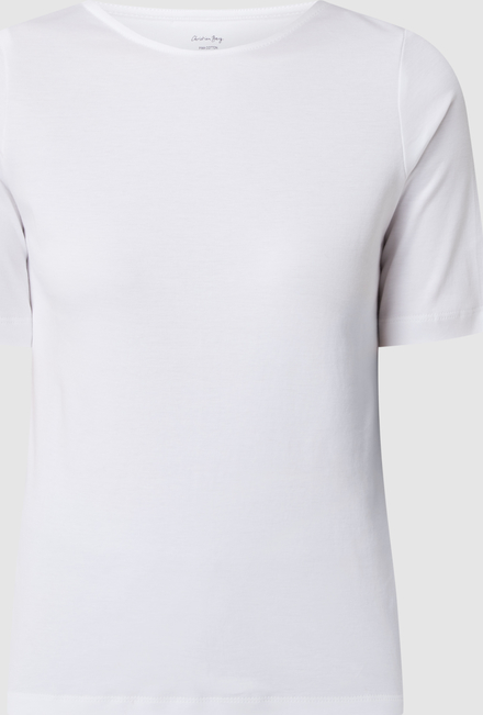 T-shirt Christian Berg z krótkim rękawem w stylu casual z bawełny
