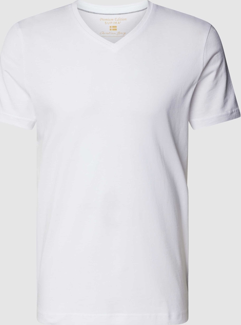T-shirt Christian Berg z krótkim rękawem z bawełny