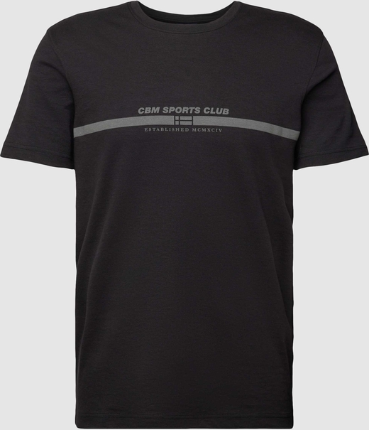 T-shirt Christian Berg z nadrukiem w młodzieżowym stylu