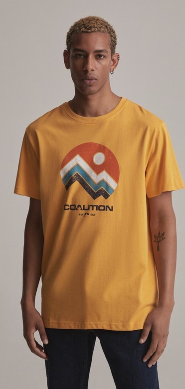 T-shirt Coalition z krótkim rękawem w młodzieżowym stylu
