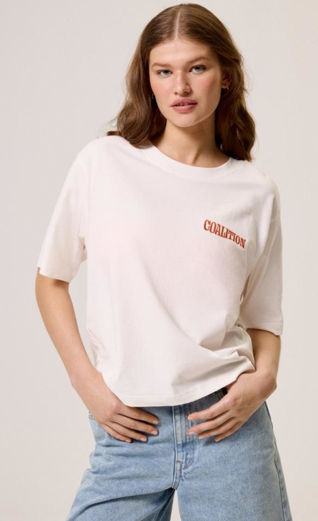 T-shirt Coalition z okrągłym dekoltem w stylu casual z krótkim rękawem