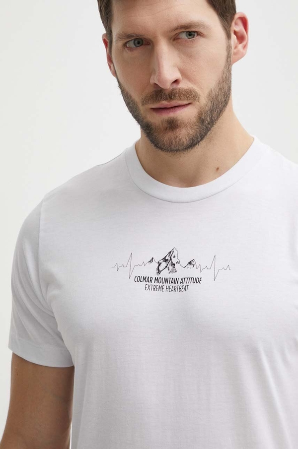T-shirt Colmar z krótkim rękawem w młodzieżowym stylu z nadrukiem