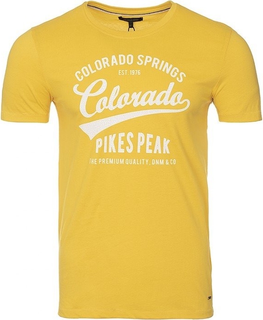 T-shirt Colorado Denim z krótkim rękawem w młodzieżowym stylu